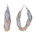 thumbnail image 3 of Xihbxyly Pendientes Retorcidos, Elegantes Ganchos para La Oreja con Diamantes de Imitación, Joyería de Moda Única, Diseño Llamativo, Regalo Perfecto para Tus Seres Queridos, Adecuados para Cualquier, 3 of 3