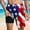 Red-04, variant on Mens Swim Trunks with Liner 2 in 1 Bathing Suits Quick Dry Lightweight Board Shorts Breathable Independence Day Print Summer Beach Shorts White XL
