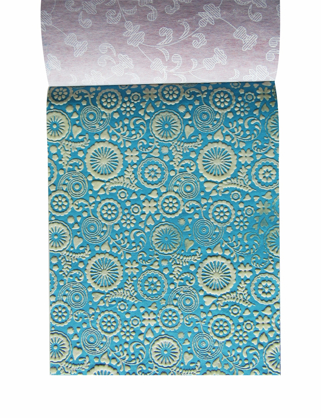 Paperhues Flower Power Handmade Scrapbook Papers 8.5x11" Pad, 36 Sheets.