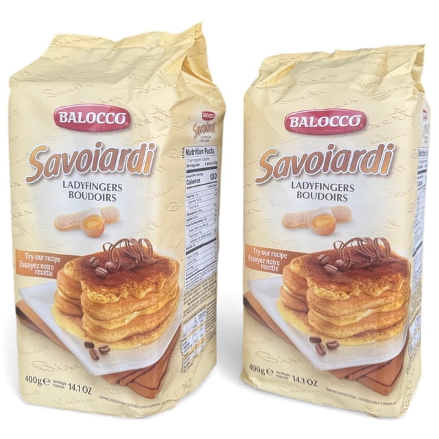 Galleta Savoiardi para Tiramisú y Postres Caseros Balocco 2 Pack x 400g c/u