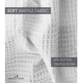 thumbnail image 3 of Men's Waffle Robe by BOCA TERRY, Waffle Knit Spa Robe, Long Lightweight Cotton Kimono Hotel Bathrobe, 3 of 6