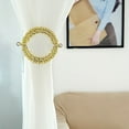 thumbnail image 5 of BalsaCircle 2 Gold Round 7 in Plastic Acrylic Crystals Curtain Tie Backs Backdrop Drapery Bands Party Decorations, 5 of 8