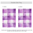 thumbnail image 4 of Yayeee Garden Flag 12" x 18" Double Sided Outdoor Yard Lawn Holiday Decorations, Purple and White Pattern, 4 of 6
