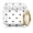 Cute Black Polka Dot, variant on Case Cover Compatible with Airpods 4, Shockproof Protective Earbuds Case with Keychain for Women Men Girls Cute Grey Leopard