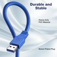 thumbnail image 4 of Short USB 3.0 Extension Cable USB-A Extender Male to Female 5Gbps (1FT,2-Pack), 4 of 8