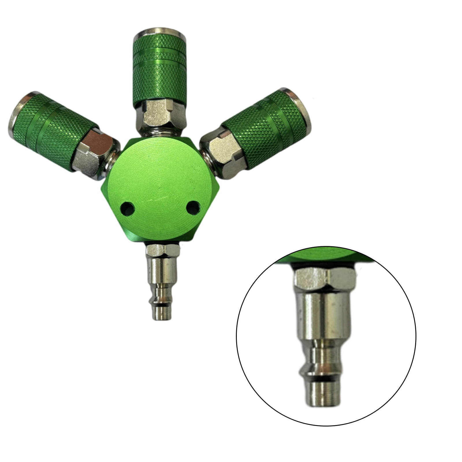 Three WAY Manifold Quick Coupler Coupling For Air Compressor Tool Manifold Split Hose Connectors for Industrial Workers