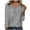 Gray, variant on Lindreshi Long Sleeve Shirts for Women Women's Long Sleeve Summer V Neck Sexy Casual Tops Regular Blouse Tops