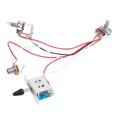thumbnail image 1 of Kit de cableado para guitarra eléctrica, 1 volumen, 1 tono, 3 interruptores de palanca, conector de potenciómetros de 500k, 1 juego, 1 of 5