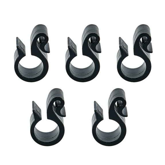 5Pcs Garden Hose Clamps with Hooks, Adjustable Mounting Clips for Multi-Size Tubing in Farm & Backyard Irrigation
