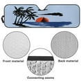 thumbnail image 6 of Uorisanigo Windshield Sunshade for Jeep Wrangler JK JKU JL JLU 1997-2025 & Jeep Gladiator JT 2020-2024 Sunset Palm Trees Blue Car Sun Shade Sun Visor Protection Blocks UV Rays and Keep Car Cool, 6 of 7