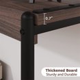 thumbnail image 3 of Wood Console Table, 39.5" Entryway Table 2 Tier Sofa Table with Storage Shelf, 3 of 7