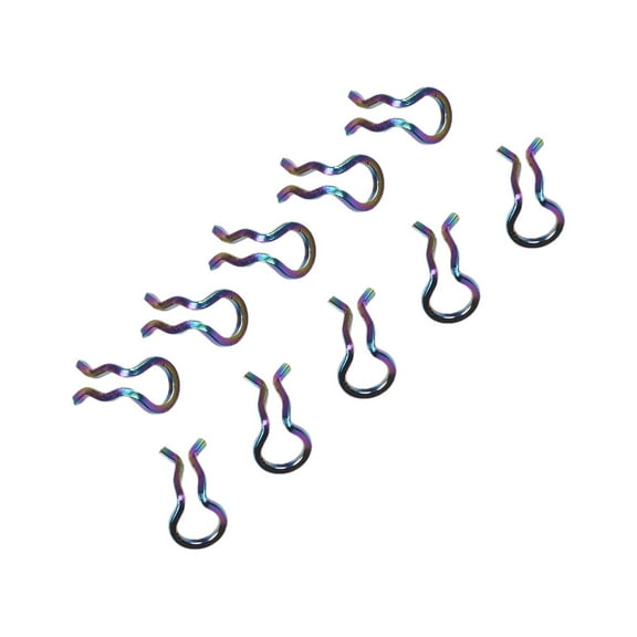 10Pcs Bike Brake Caliper Spring Clips For Shimano For Xt For Slx Bicycle Pad Pin Stainless Steelspringclips Rainbow