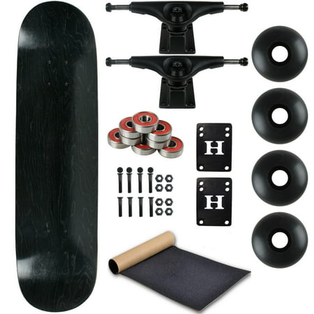 Moose Complete Skateboard Stain Black 8.0  With Black Trucks and Black Wheels price history on PriceWatchPro