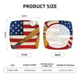 thumbnail image 6 of Fotbe American Flag And Baseball Velvet Stretch Couch Cushion Cover Plush Cushion Slipcover for Chair Cushion Furniture Protector Seat Cushion Sofa Cover-16.9in, 6 of 9