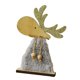 thumbnail image 1 of Adornos navideños de madera, figura rústica de alce para tienda, hogar en invierno. Gris S, 1 of 9