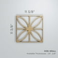 thumbnail image 3 of Ekena Millwork 11 3/8"W x 11 3/8"H x 1/4"T Small Swansea Decorative Fretwork Wood Wall Panels, Alder, 3 of 18
