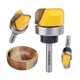 thumbnail image 4 of Juego de brocas para fresar Exqutoo, 3 piezas, punta redonda de carburo con vástago 1/4, 4 of 6