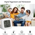 thumbnail image 4 of Indoor Thermometer Hygrometer, 2PCS Mini High Accuracy Digital Indoor Hygrometer Thermometer, Accurate Thermometer and Hygrometer for Home, Office, Re, 4 of 5