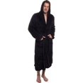 thumbnail image 1 of Mens Hooded Robe - Plush Shawl Kimono Bathrobe, 1 of 4