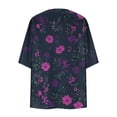 thumbnail image 4 of Idoravan Womens Cardigans Lightweight Summer Women's Cardigan Casual Leaf Print Overcoat Spring Summer Flower Printed Top, 4 of 5