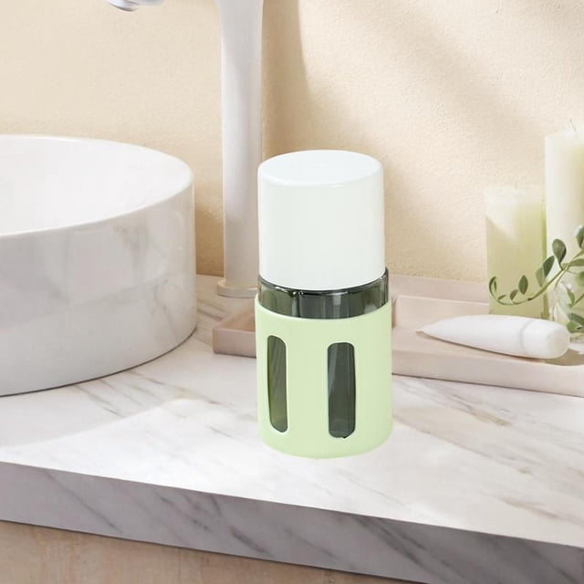 Juego de botellas de viaje, botella recargable, Mini dispensador de champú portátil multifuncional, contenedores de líquidos para loción cosmética , Redondo