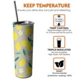 thumbnail image 6 of 20 OZ Skinny Tumbler Coffee Travel Mug with Straw,Thermal with Lids for Hot and Cold Drinks for School Camping, 6 of 7