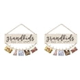 thumbnail image 1 of YWIYIUD 2PCS Mini Wooden Picture Board Hanging Photo Novelty Wooden Display Photo Board with Round Bead Ropes for Home Liveing Room Bedroom and Wall Decoration, 1 of 7