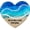 We Are Like a Really Small Gang, variant on Ocean Pocket Heart – Mini Handmade Resin Beach Glass Ornament – Sea-Themed Heart Decor – Romantic Gift for Friends & Her, Wedding, Valentine’s Day (Never Forget The Difference You Make)