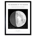 thumbnail image 1 of Wonders of the Heavens Duncan Bradford Telescopic View of Moon Past Quadrature Antique Telescopic Classic Illustration Framed Wall Art Picture Print 12x16 inch, 1 of 5