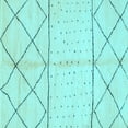 thumbnail image 1 of Ahgly Company Indoor Square Solid Light Blue Modern Area Rugs, 7' Square, 1 of 4