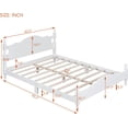 thumbnail image 2 of Platform Bed Frame Full Size, Retro Wooden Slat Support Bed with 550 lbs Load Capacity, No Box Spring Needed, Easy Assembly Rustic Bedroom Furniture (Multiple Sizes Available), 2 of 14