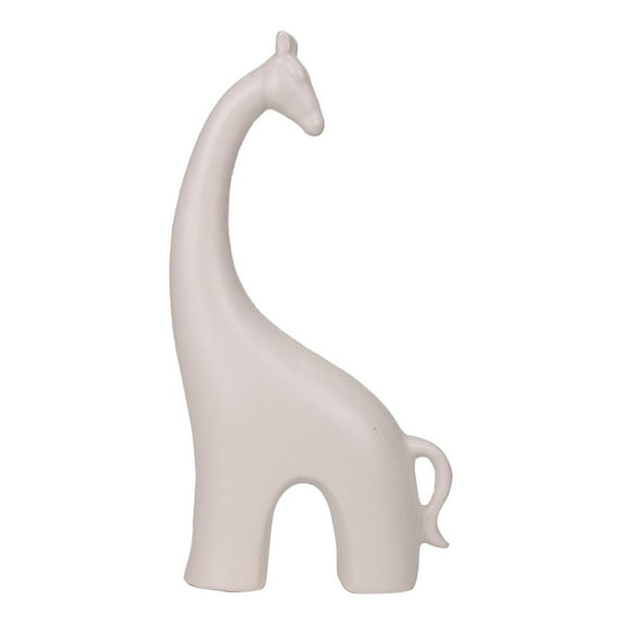 yotijay Giraffe Statue Abstract Modern Decorative Figurine for Desk Entrance Cabinet White S