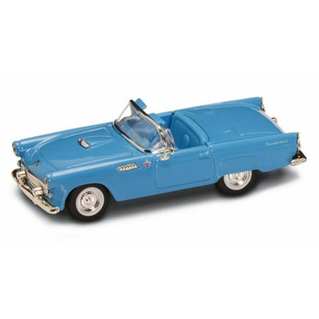 New Ford Thunderbird 1955 Ford Thunderbird Convertible, Blue - Road Signature 94228 - 1/43 Scale Diecast Model Toy Car ()
