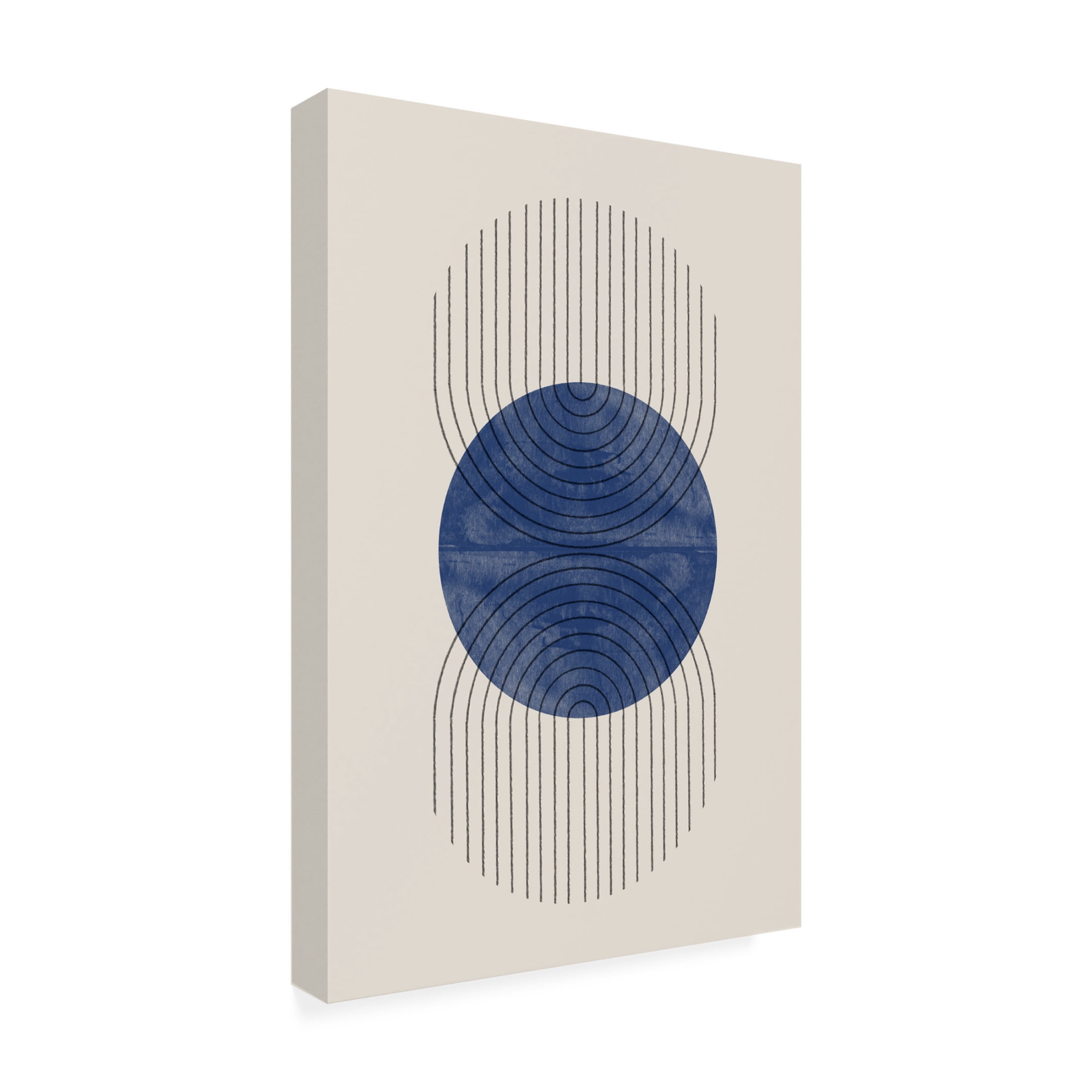 Trademark Fine Art THE MIUUS STUDIO Perfect Point Blue Canvas Wall Art