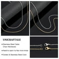 thumbnail image 5 of 1Set 12pcs 50cm Golden & Stainless Steel Color Cable Chain Stainless Steel Cable Chains 1.5mm Wide Necklace Chain with Lobster Claw Clasps for DIY Jewelry Necklace Making DIY, 5 of 6