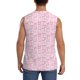 thumbnail image 4 of Fotbe Ribbon Bow Men's Camiseta sin Mangas Estampada para Hombres, Playera Casual para Gimnasio, Entrenamiento, Playa-XX-Large, 4 of 7