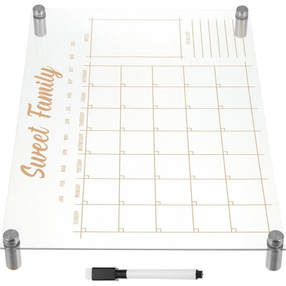 FRCOLOR White Board Calendar Dry Erase Magnetic Whiteboard Weekly Planner Office