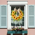 thumbnail image 4 of Wreath - Home Brand - Festival Wreath Hanging Sunflower Door Wreath For Front Door Wreath For Front Porch Decor 15.75 Inch - 1 Bee Festival Flower Wreath Hanging Sunflower Door Wreath, 4 of 7