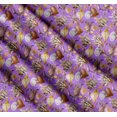 thumbnail image 3 of Soimoi Purple Cotton Poplin Fabric Crab,Shell & Coral Ocean Print Fabric by the Yard 56 Inch Wide, 3 of 7