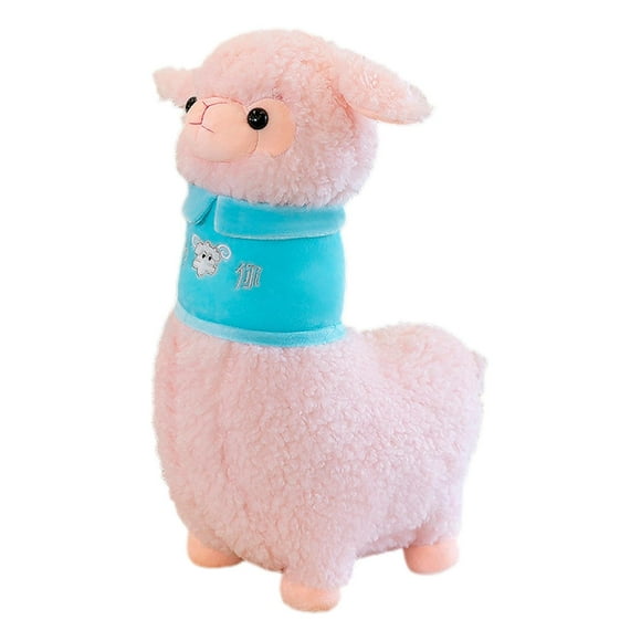 Muñeco de peluche de alpaca para decoración de dormitorio, sofá, para niños, niñas y adultos. Rosa