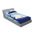 thumbnail image 2 of Ambesonne Nature Fitted Sheet & Pillow Sham Set, Rising Moon in Forest, Twinxl, Blue and White, 2 of 2