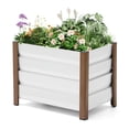 thumbnail image 1 of Modern Aluminum Raised Garden Bed Planter Box,Deep Single Layer Planter Box with Rounded Corners, Anti-Cut Edging, Drainage Holes, for Outdoor Patio, Balcony, Vegetables & Herbs, 1 of 7