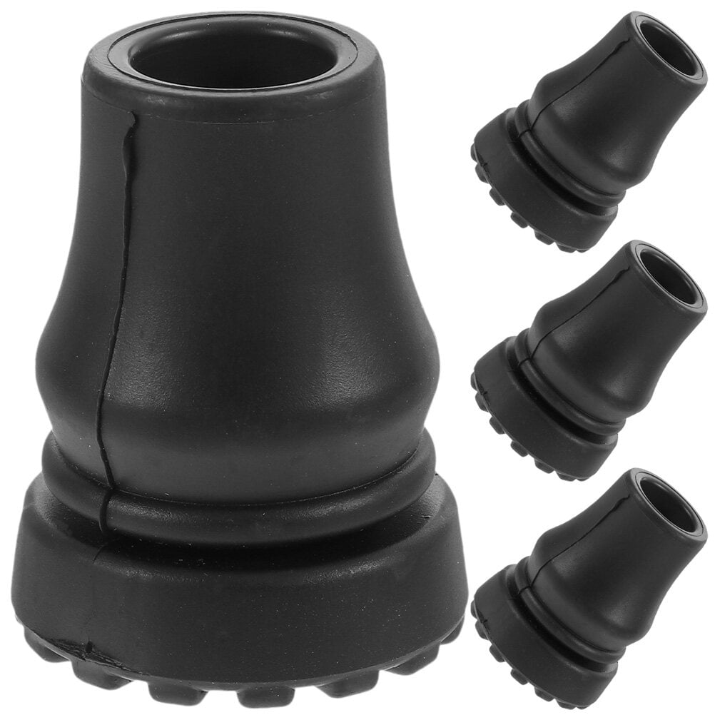 4Pcs Walking Stick Foot Covers Walking Pole Tips Crutch Replacement Cane Tips Cane Protectors