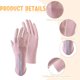thumbnail image 4 of 2 pares de guantes de verano sin dedos antideslizantes anti-ultravioleta para ciclismo para mujer con protección solar de seda de hielo extendida 602, 4 of 5