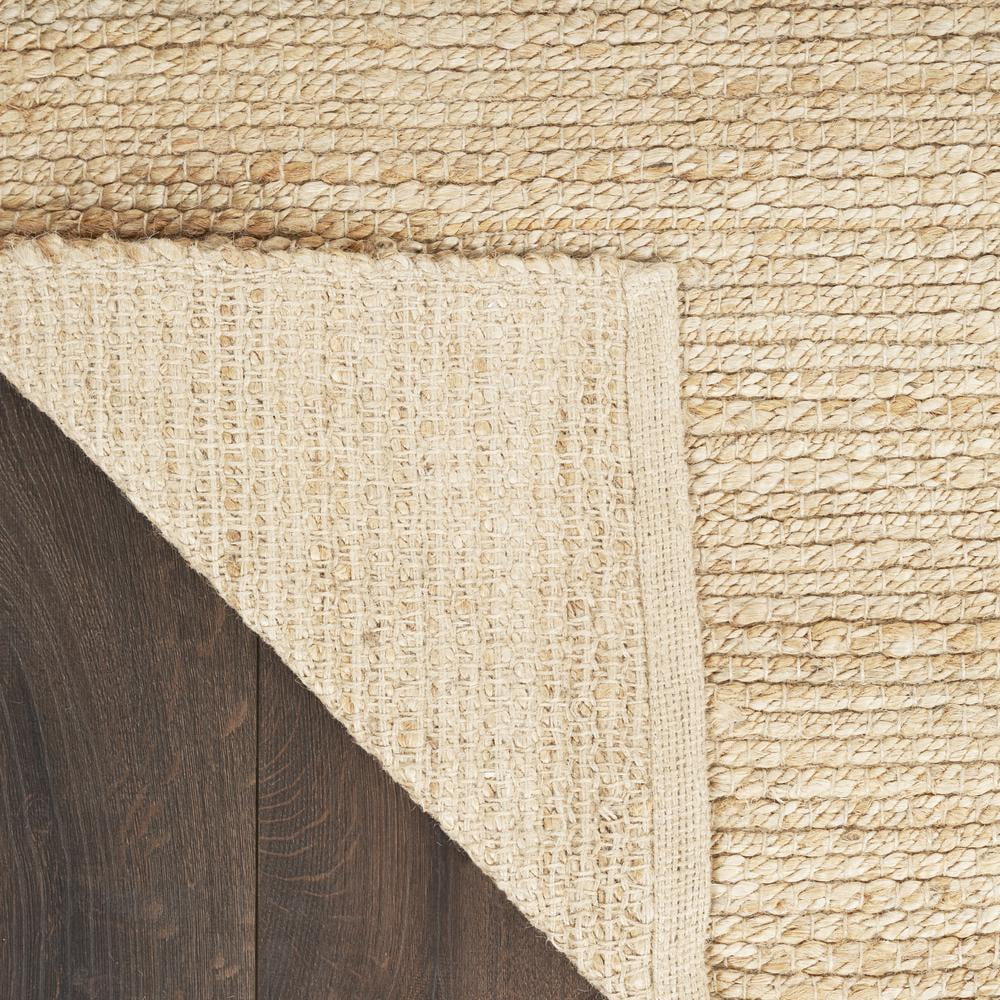 Nourison Natural Jute Solid Bleached 2' x 3' Area Rug (2x3)
