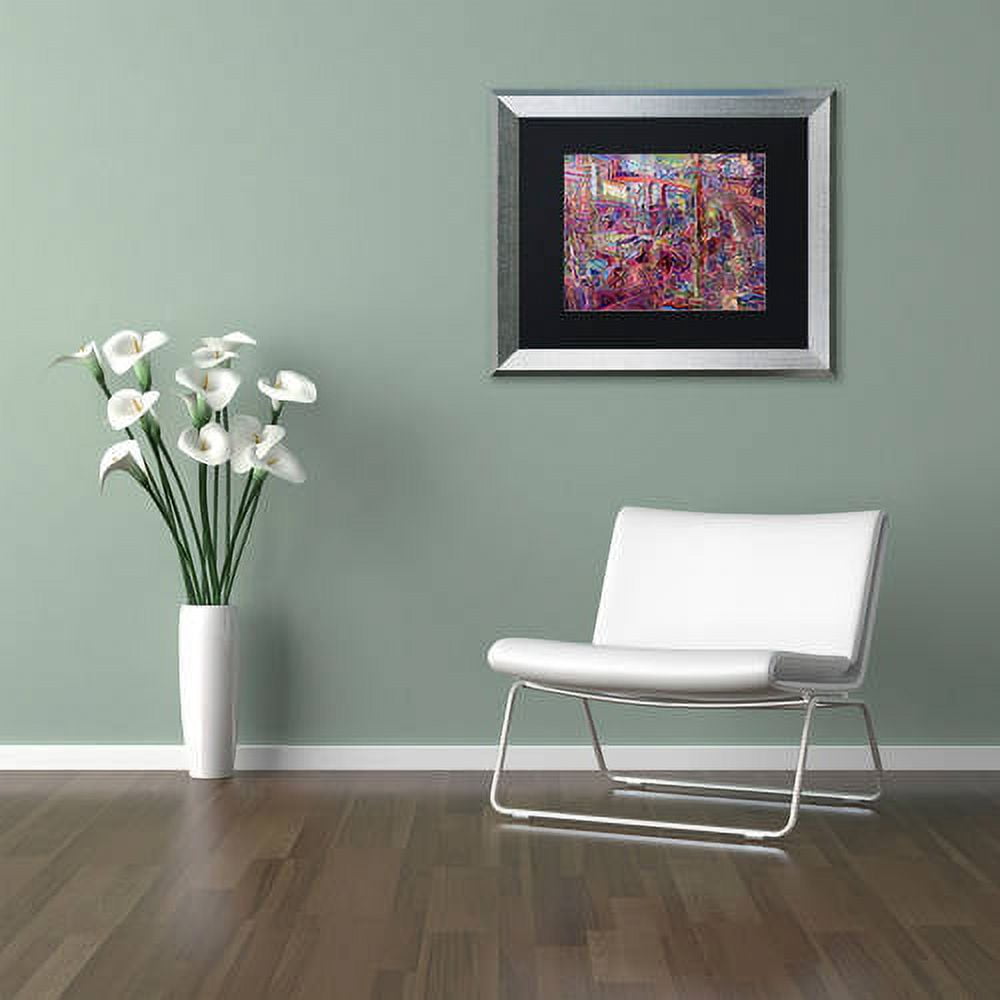 Trademark Fine Art "Dominance" Canvas Art by Josh Byer, Black Matte, Silver Frame