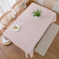 thumbnail image 2 of Namzi Pink Grid Small Fresh Countryside Style Tablecloth Home Tea Table Cover Tablecloth Desktop Decoration (90 * 90cm), 2 of 4