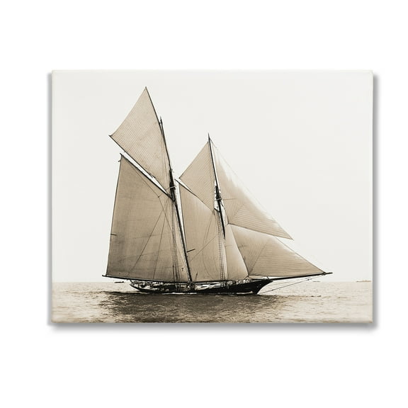 Stupell Industries Vintage Maritime Ship Transportation Photography Gallery Wrapped Canvas Art Print Wall Art, 20 x 16