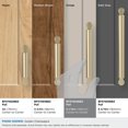 thumbnail image 3 of Amerock Balon 5-1/16 inch (128mm) Center-to-Center Golden Champagne Cabinet Pull, 3 of 6