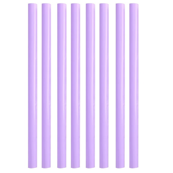 ACDANC 8 Reusable Boba Straws and Smoothie Straws - Multi-coloured Extra Large Straws for Bubble Tea - Light Purple